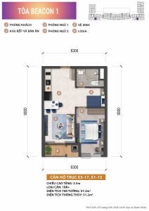 can ho beacon tower 1pn+