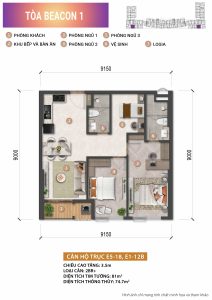 can ho beacon tower 2pn+