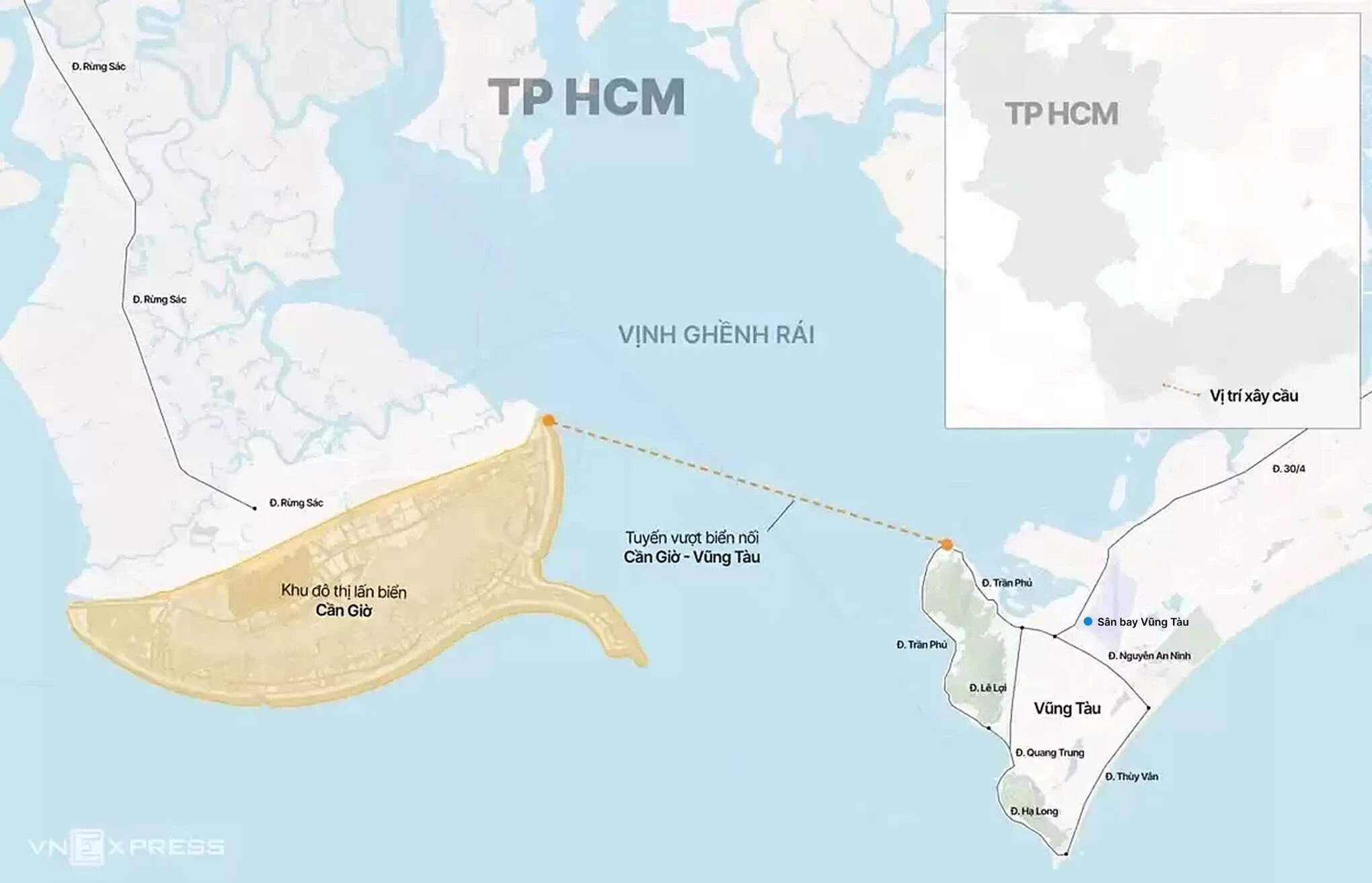 duong vuot bien noi Can Gio Vung Tau